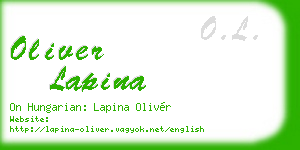 oliver lapina business card